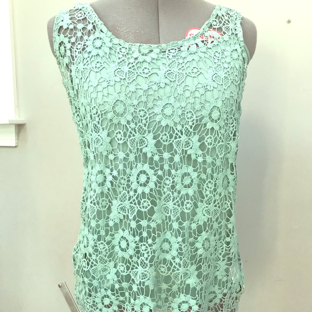 Cynthia Rowley Lace Tank Top (S)